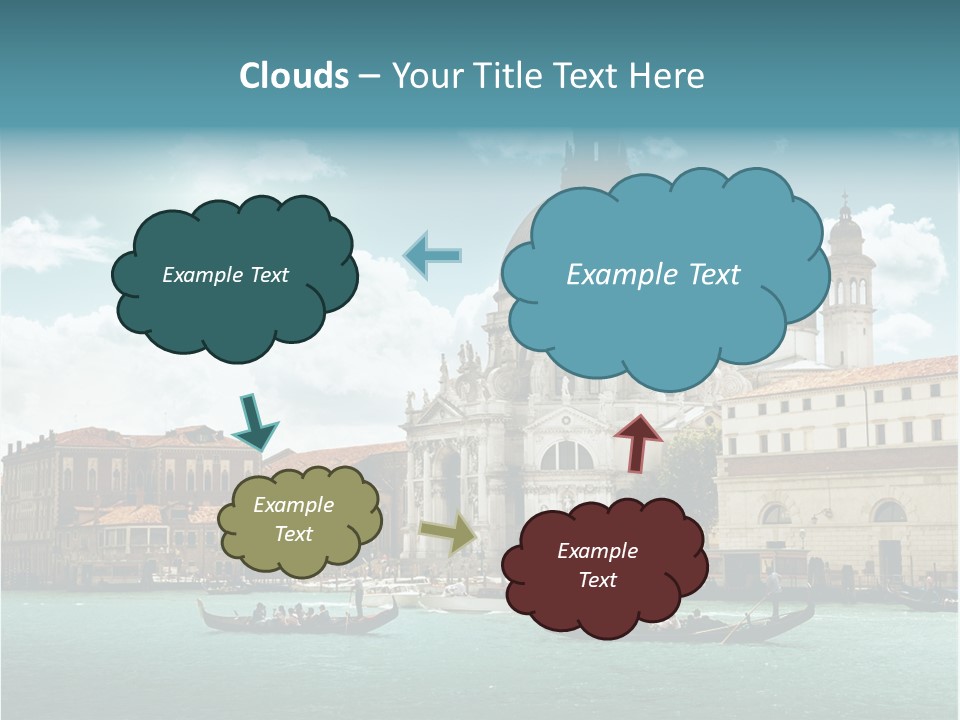 Gondola Venetian Salute PowerPoint Template