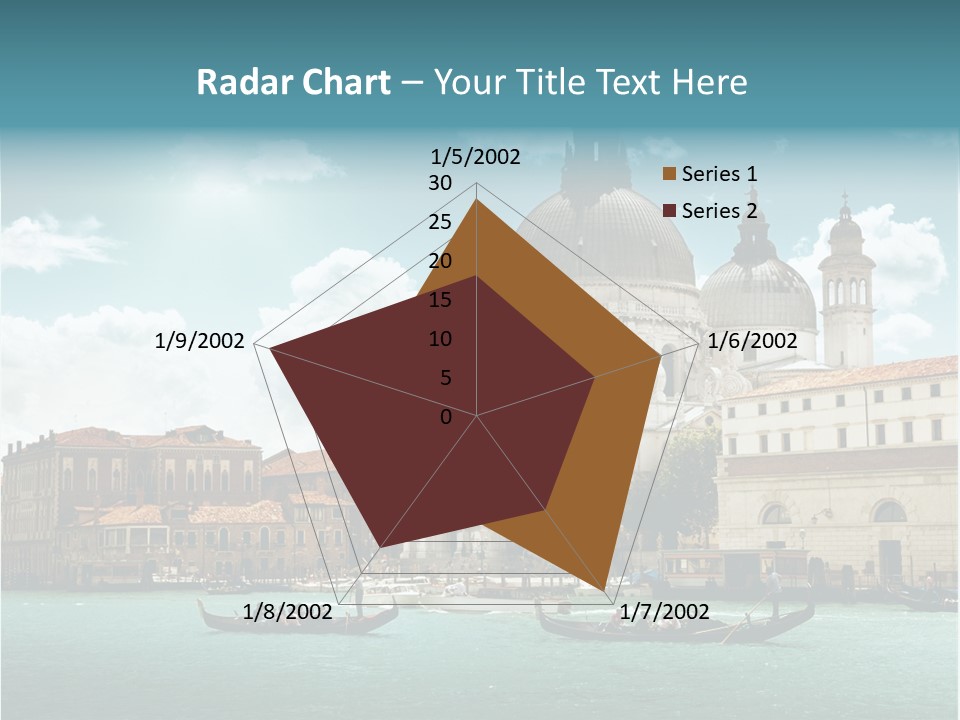 Gondola Venetian Salute PowerPoint Template