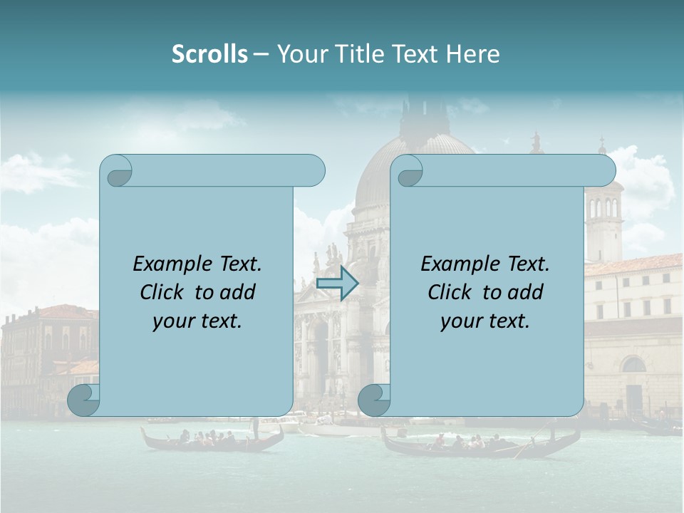 Gondola Venetian Salute PowerPoint Template