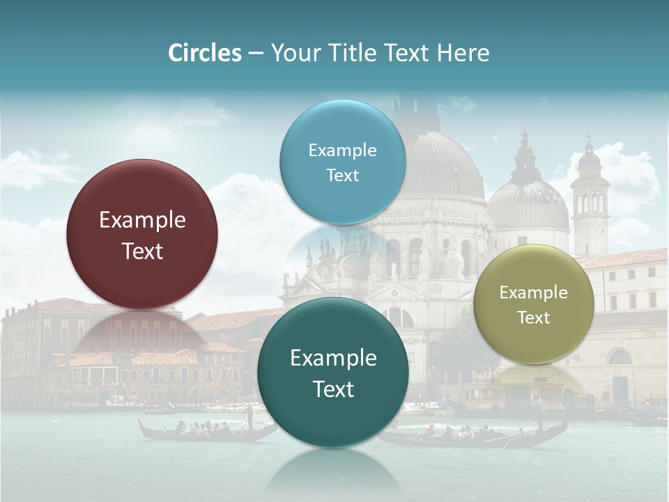 Gondola Venetian Salute PowerPoint Template