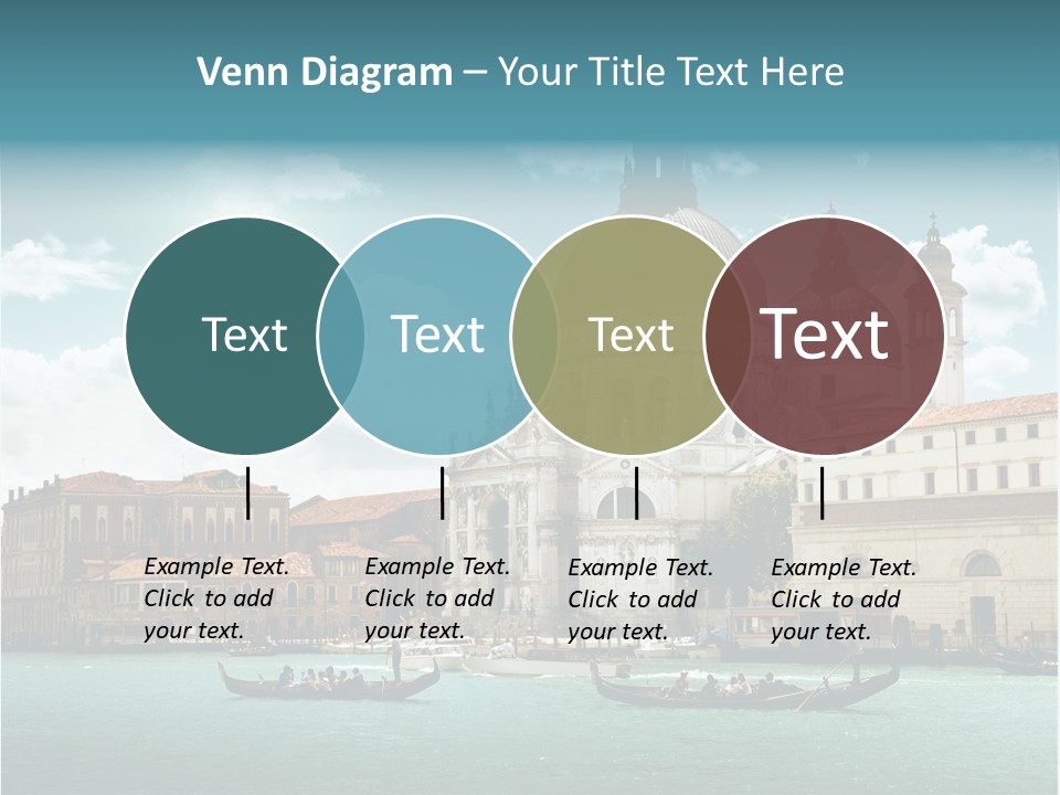 Gondola Venetian Salute PowerPoint Template