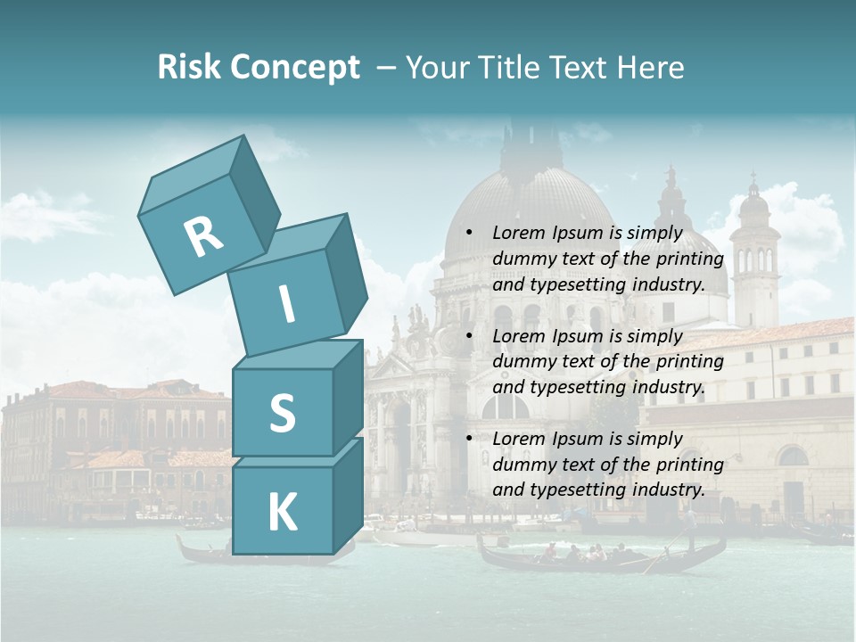 Gondola Venetian Salute PowerPoint Template