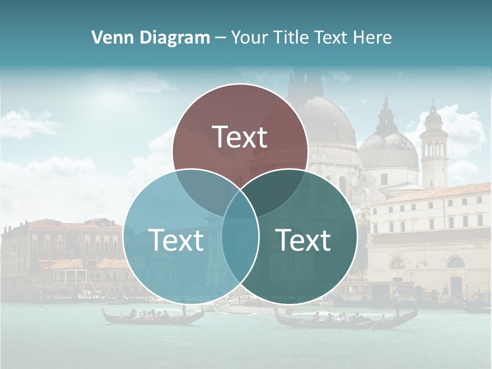 Gondola Venetian Salute PowerPoint Template