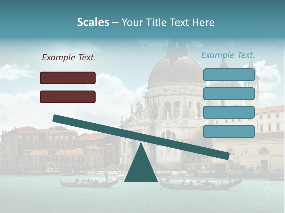 Gondola Venetian Salute PowerPoint Template