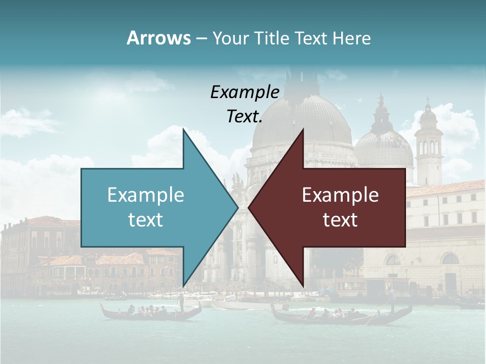 Gondola Venetian Salute PowerPoint Template