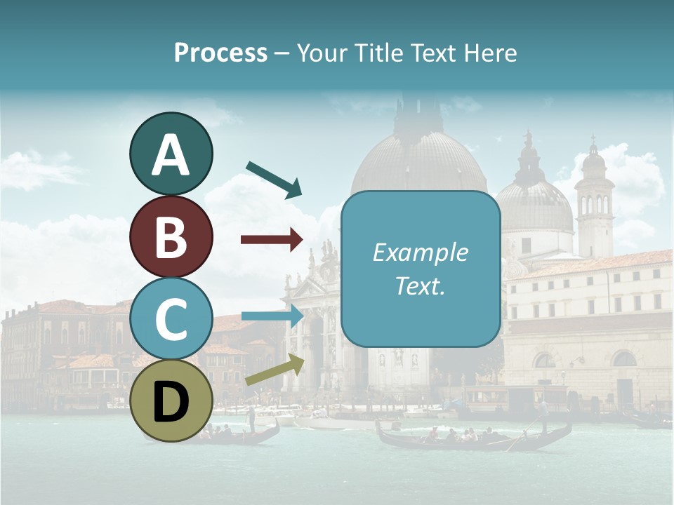 Gondola Venetian Salute PowerPoint Template