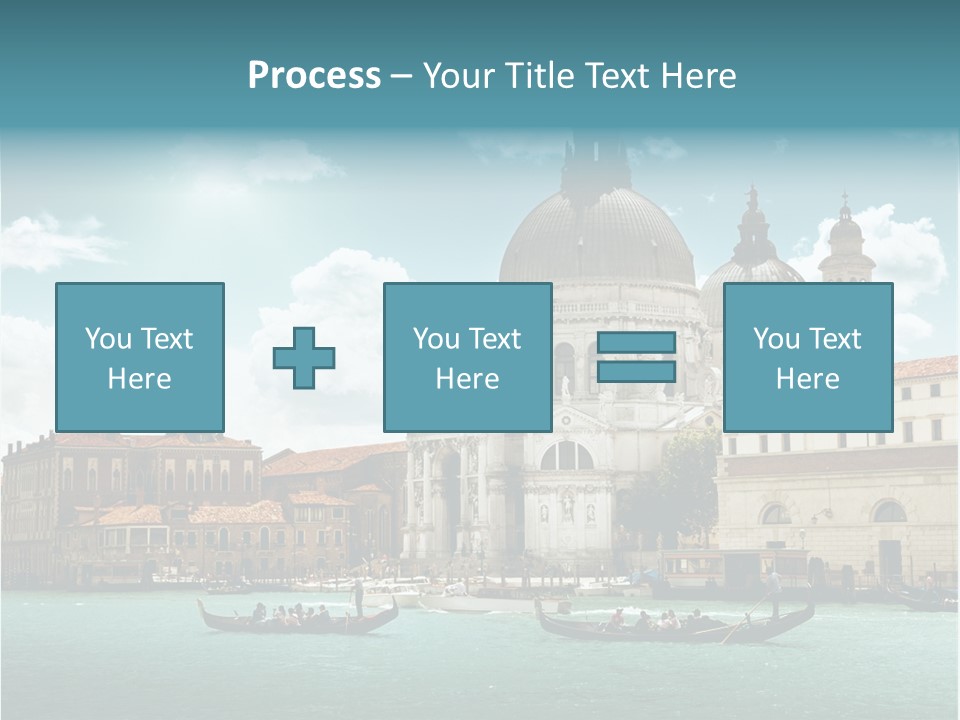 Gondola Venetian Salute PowerPoint Template
