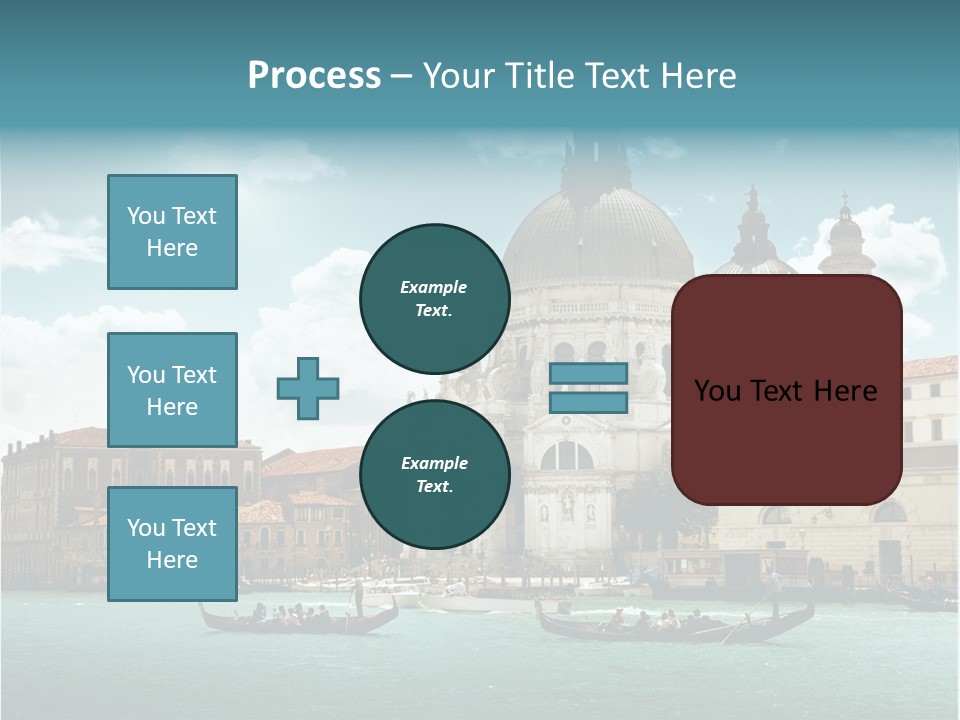 Gondola Venetian Salute PowerPoint Template