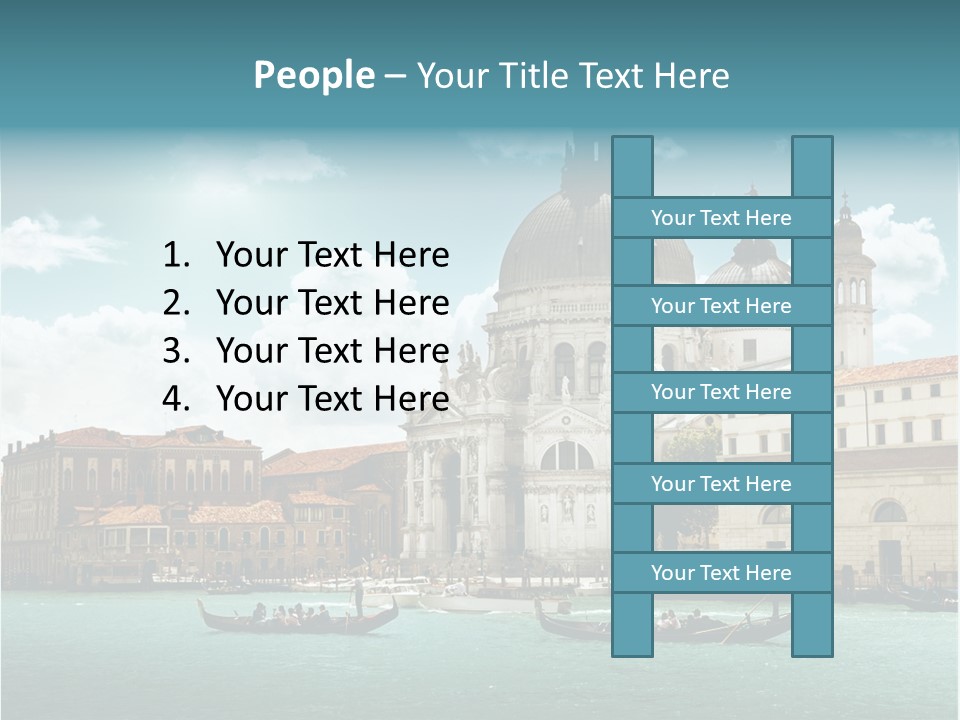 Gondola Venetian Salute PowerPoint Template