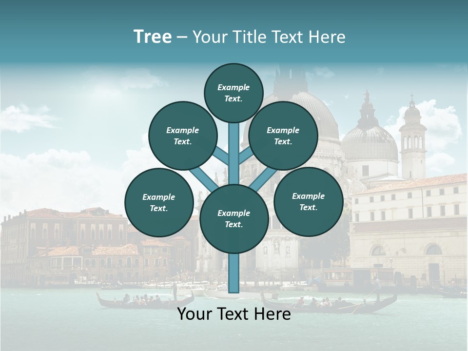 Gondola Venetian Salute PowerPoint Template