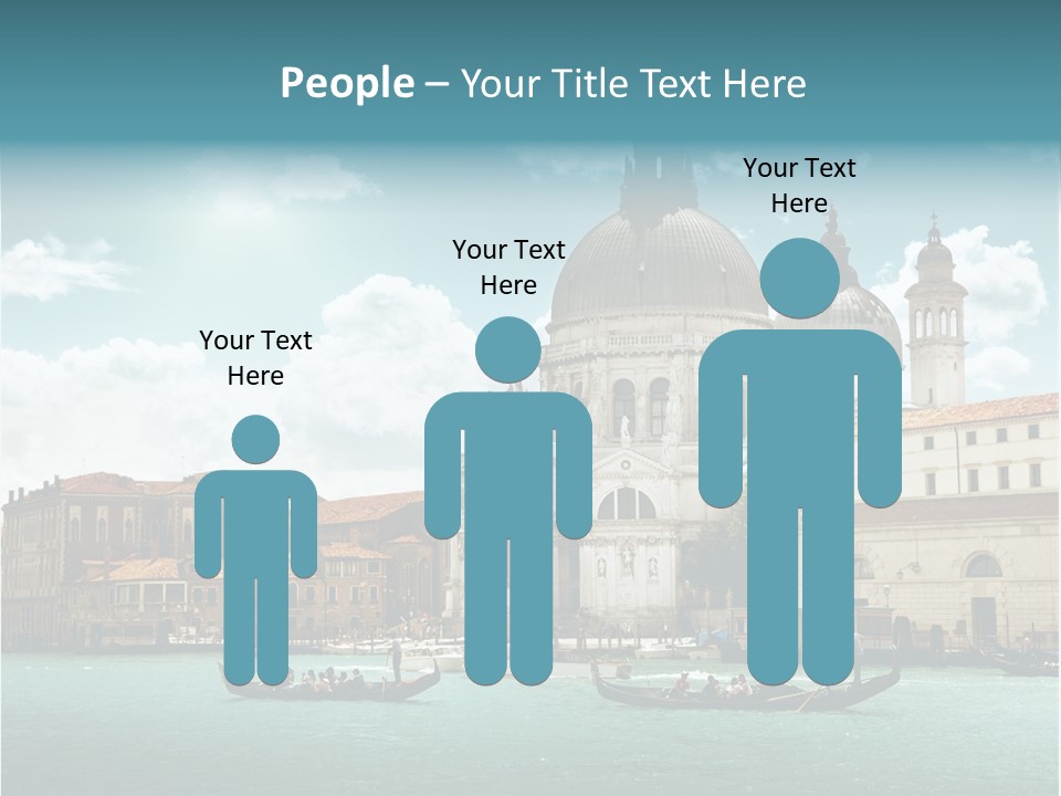 Gondola Venetian Salute PowerPoint Template