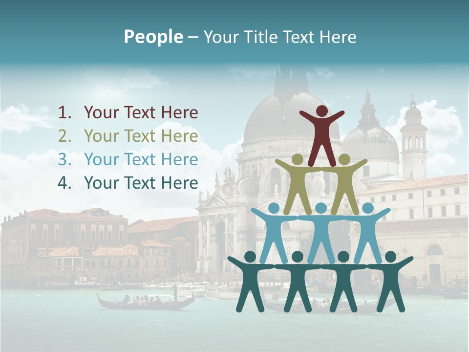 Gondola Venetian Salute PowerPoint Template