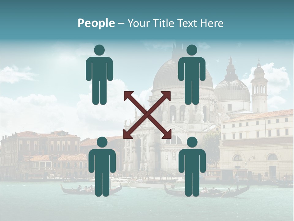 Gondola Venetian Salute PowerPoint Template