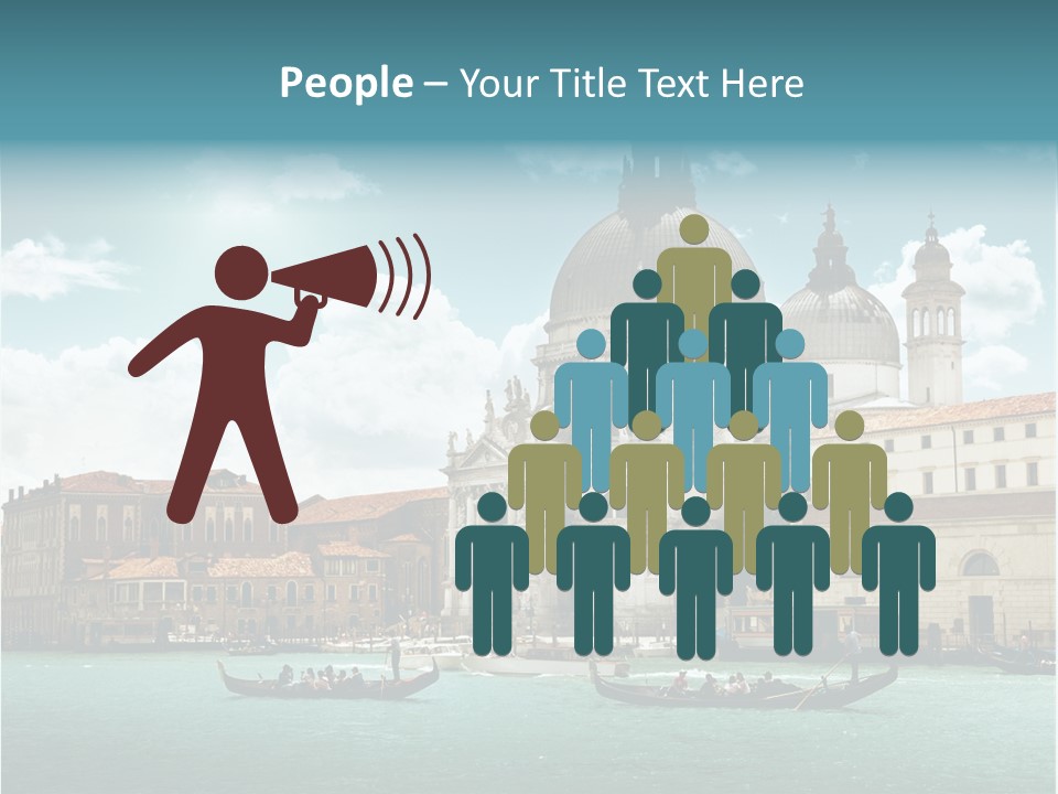 Gondola Venetian Salute PowerPoint Template