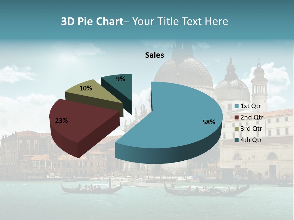 Gondola Venetian Salute PowerPoint Template