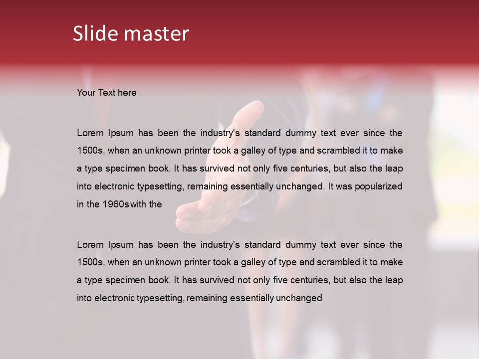 Contact Standing Service PowerPoint Template