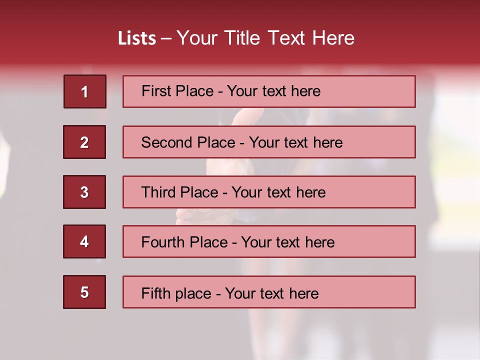 Contact Standing Service PowerPoint Template