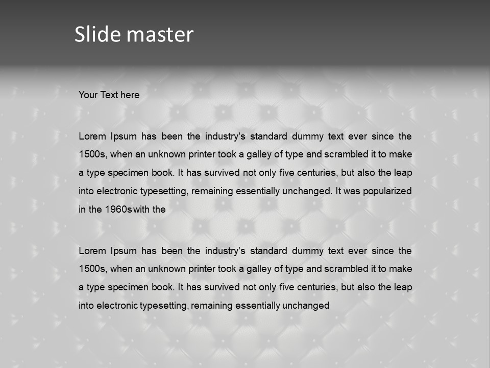 Vintage Luxury Sofa PowerPoint Template