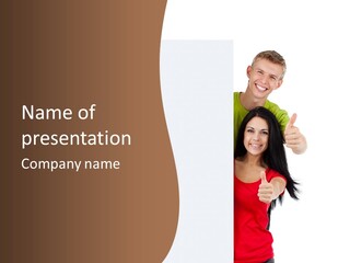 Copy Poster Smile PowerPoint Template