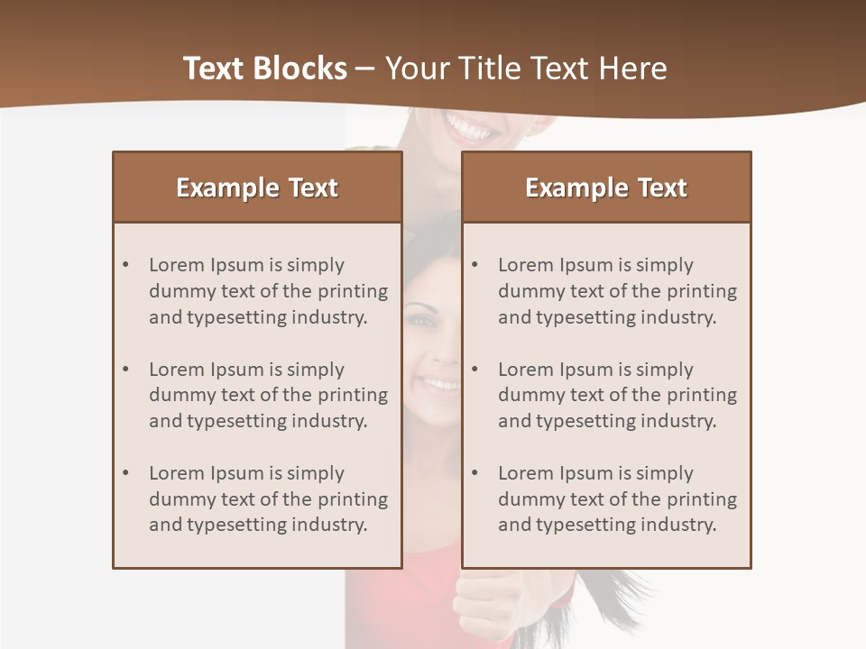 Copy Poster Smile PowerPoint Template