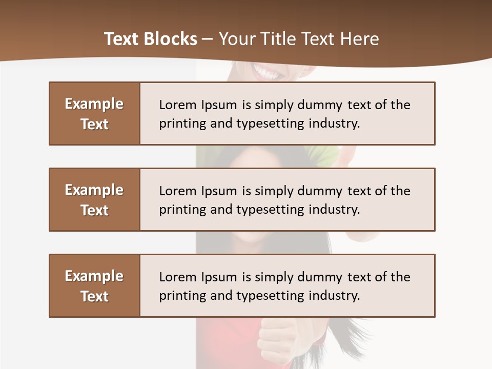 Copy Poster Smile PowerPoint Template