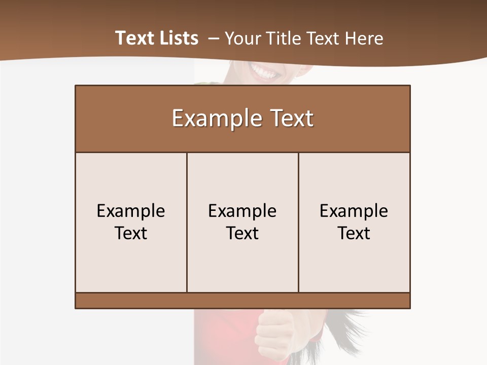 Copy Poster Smile PowerPoint Template