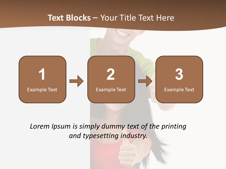 Copy Poster Smile PowerPoint Template