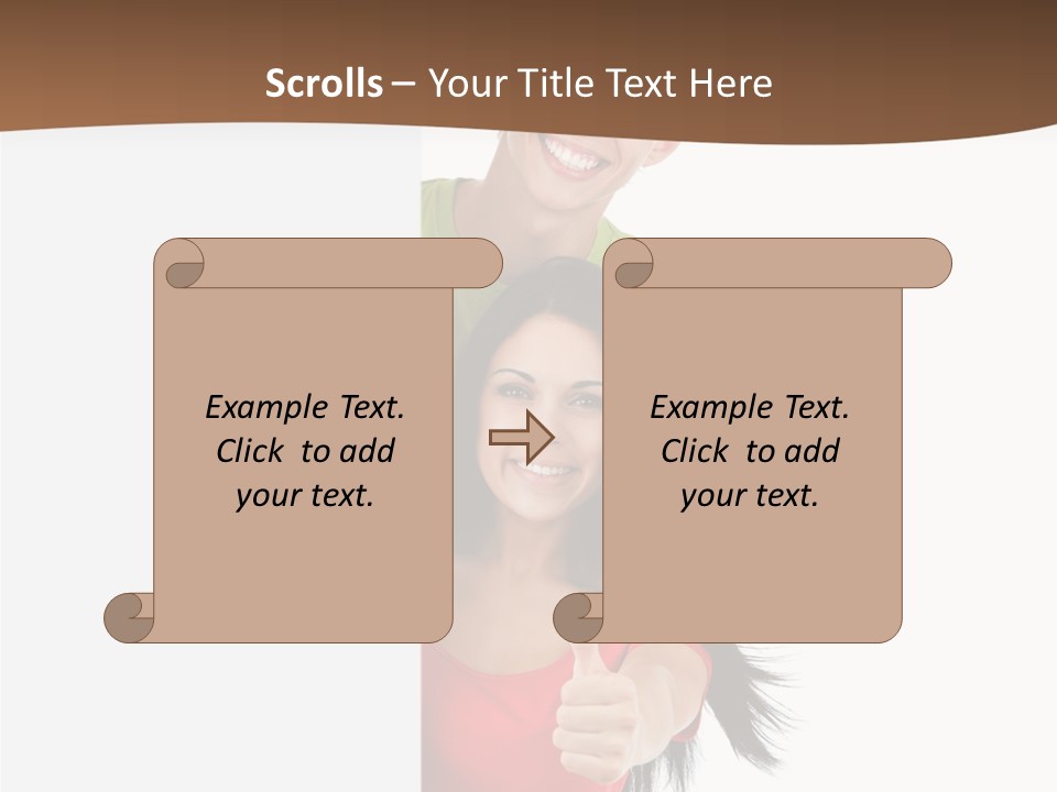 Copy Poster Smile PowerPoint Template