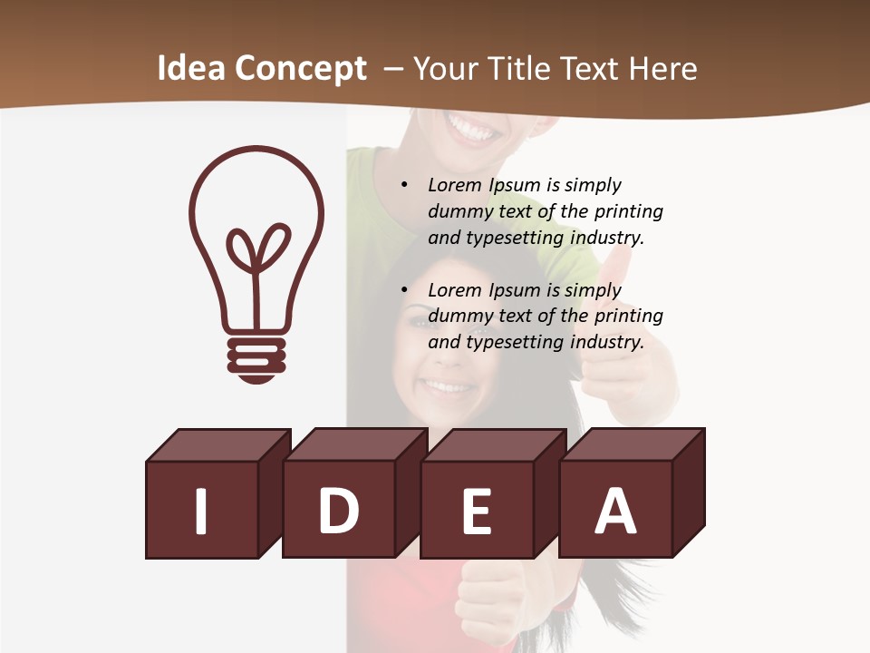 Copy Poster Smile PowerPoint Template