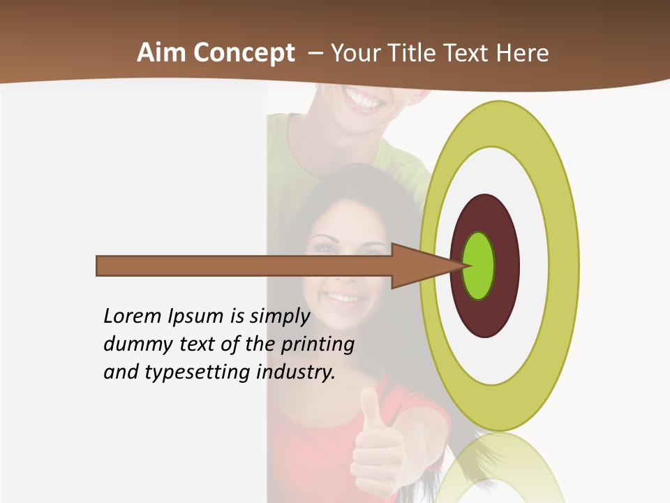 Copy Poster Smile PowerPoint Template