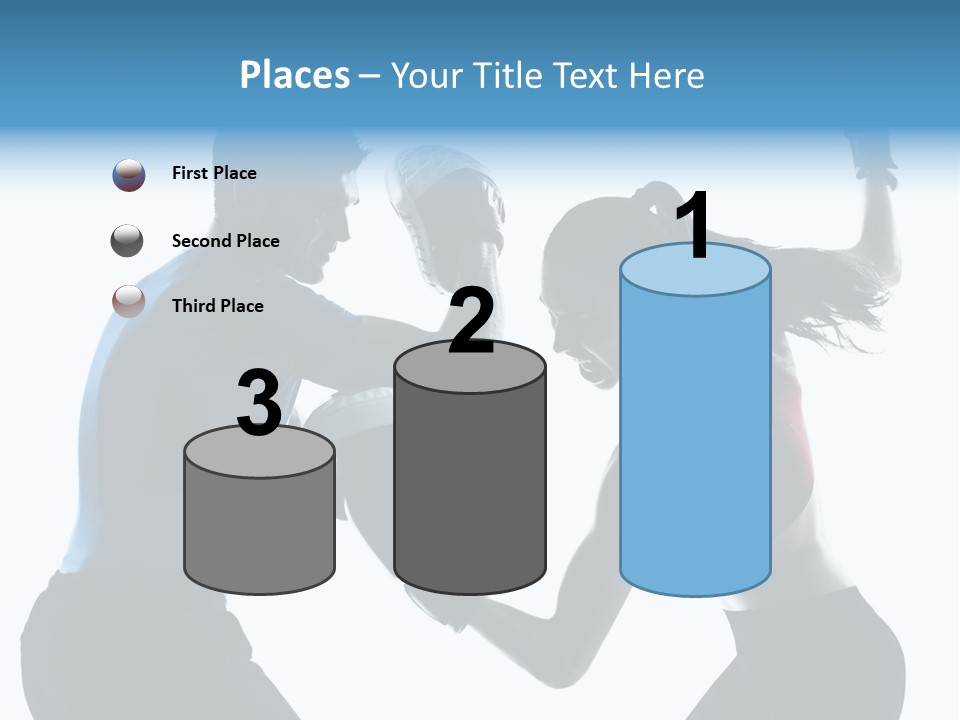 Boxing Portrait Female PowerPoint Template