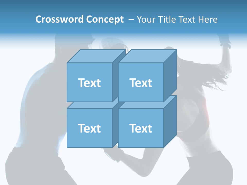 Boxing Portrait Female PowerPoint Template