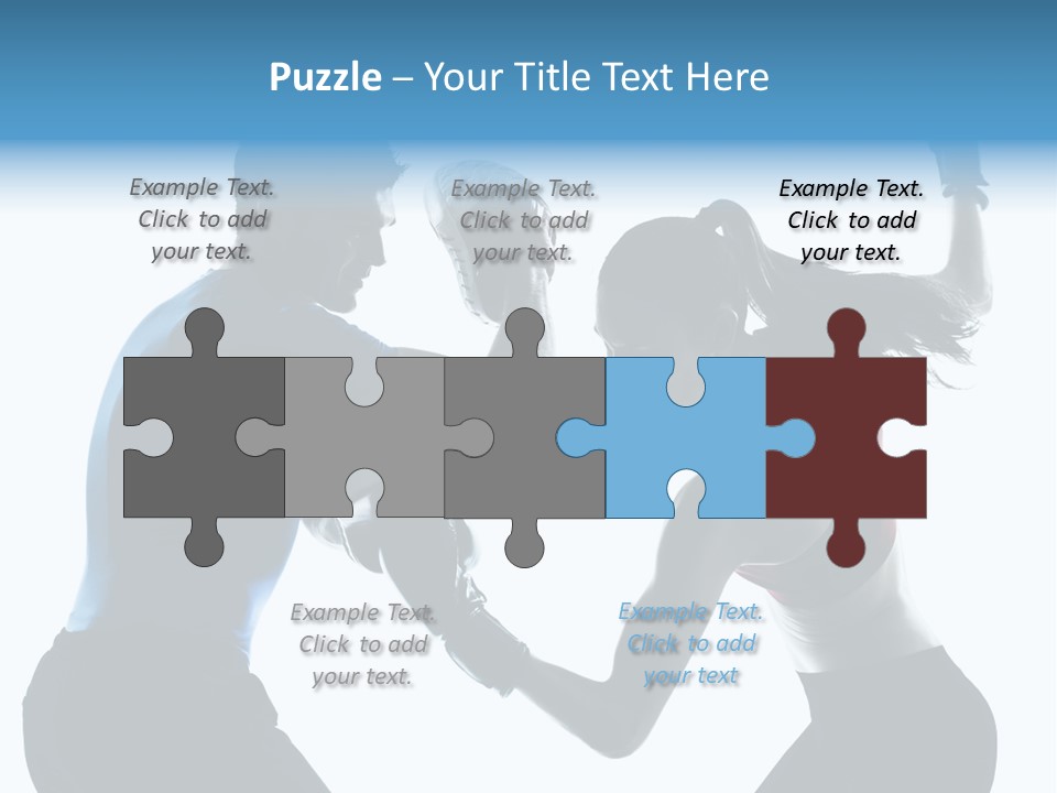 Boxing Portrait Female PowerPoint Template