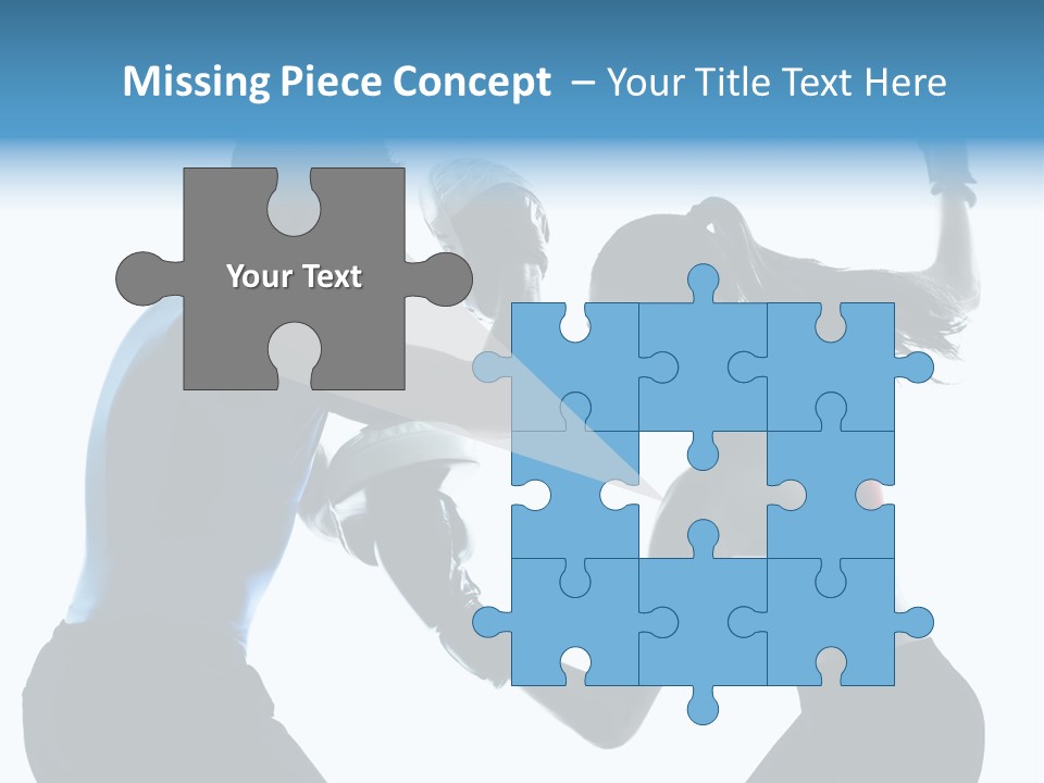 Boxing Portrait Female PowerPoint Template