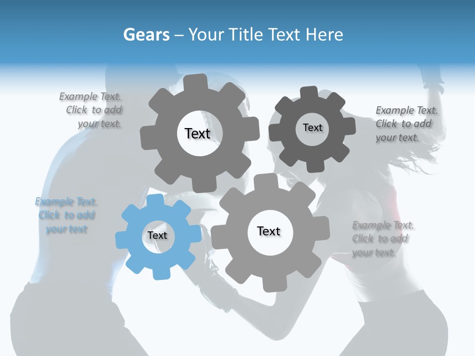 Boxing Portrait Female PowerPoint Template