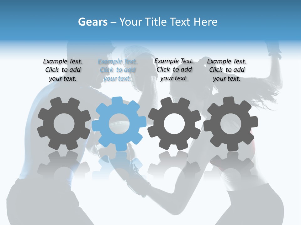 Boxing Portrait Female PowerPoint Template