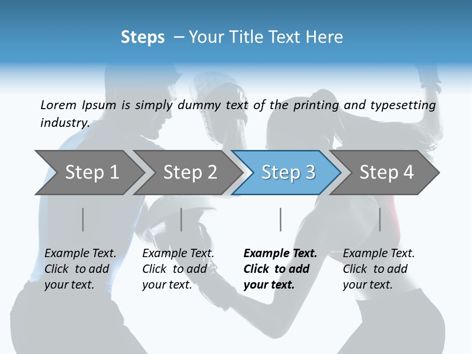 Boxing Portrait Female PowerPoint Template