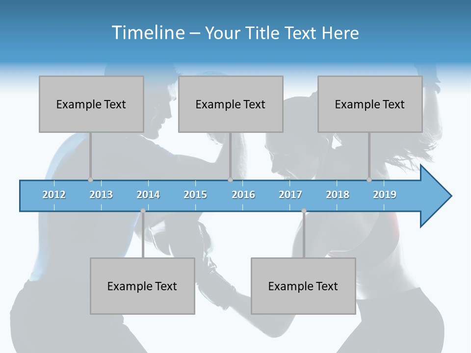 Boxing Portrait Female PowerPoint Template