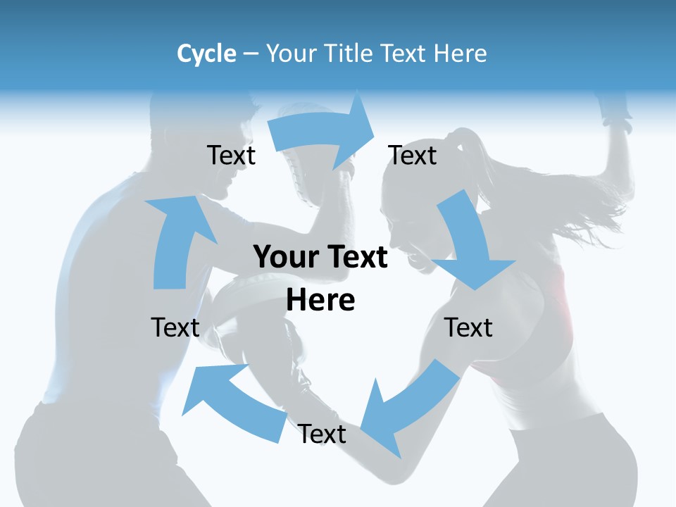 Boxing Portrait Female PowerPoint Template