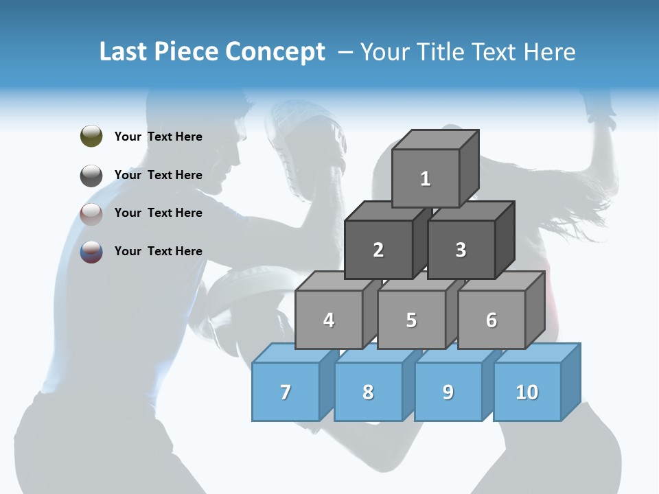 Boxing Portrait Female PowerPoint Template