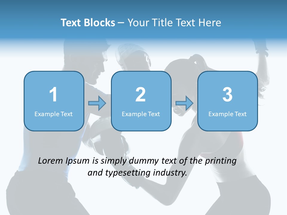 Boxing Portrait Female PowerPoint Template