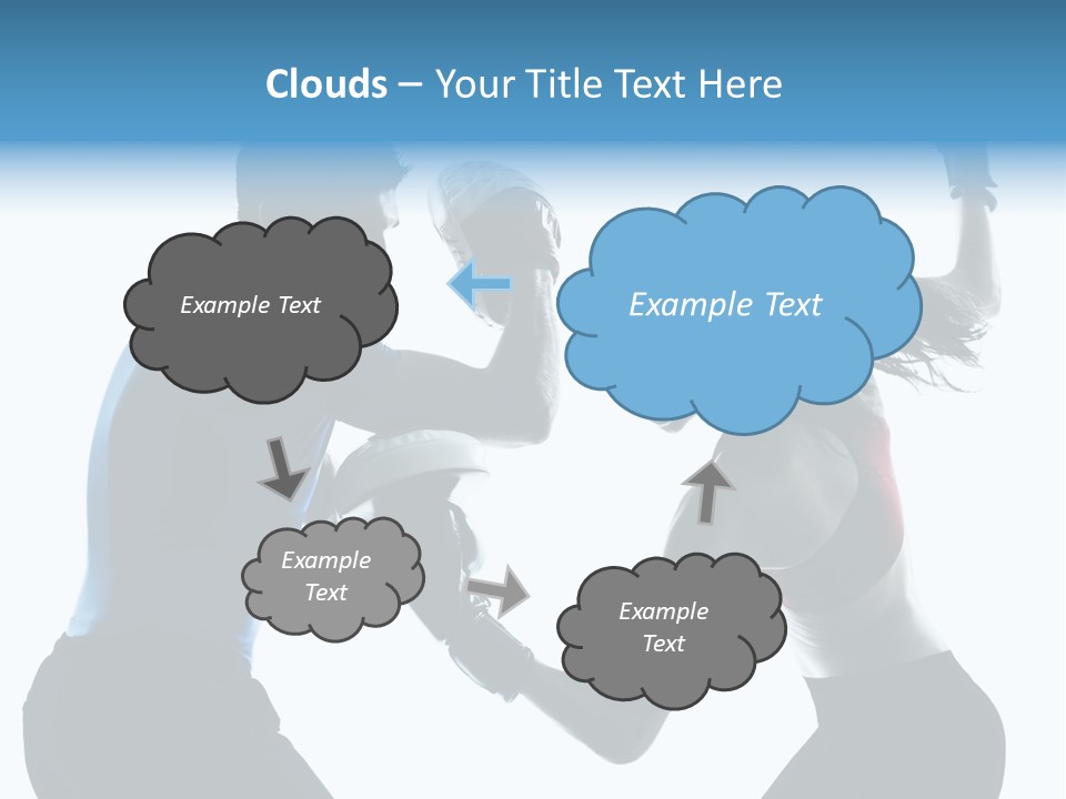 Boxing Portrait Female PowerPoint Template