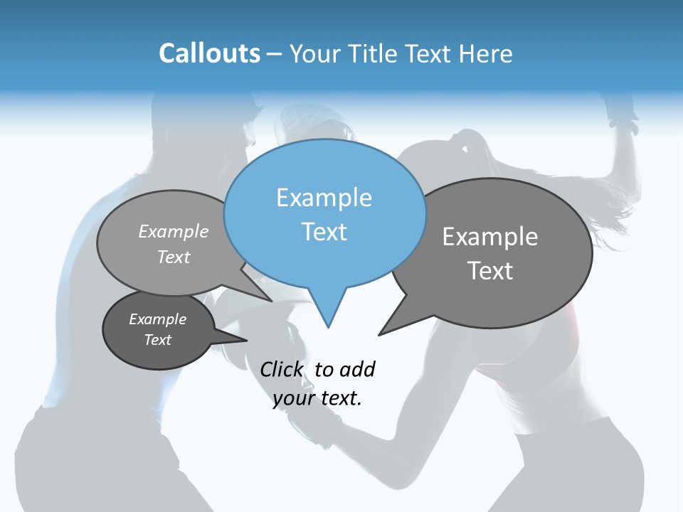 Boxing Portrait Female PowerPoint Template