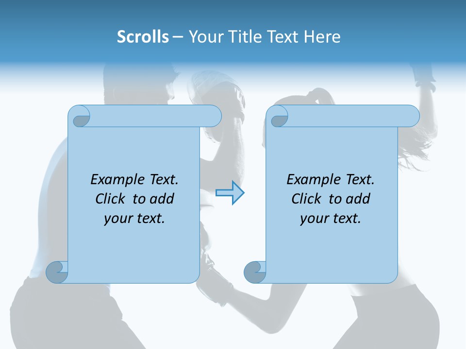 Boxing Portrait Female PowerPoint Template