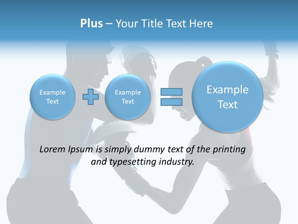 Boxing Portrait Female PowerPoint Template