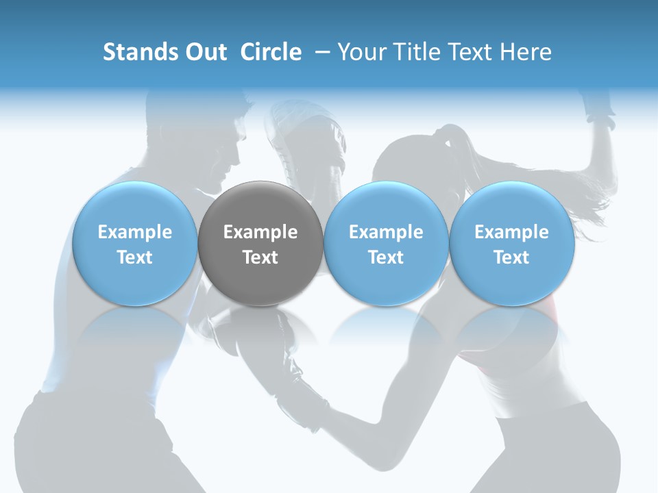 Boxing Portrait Female PowerPoint Template