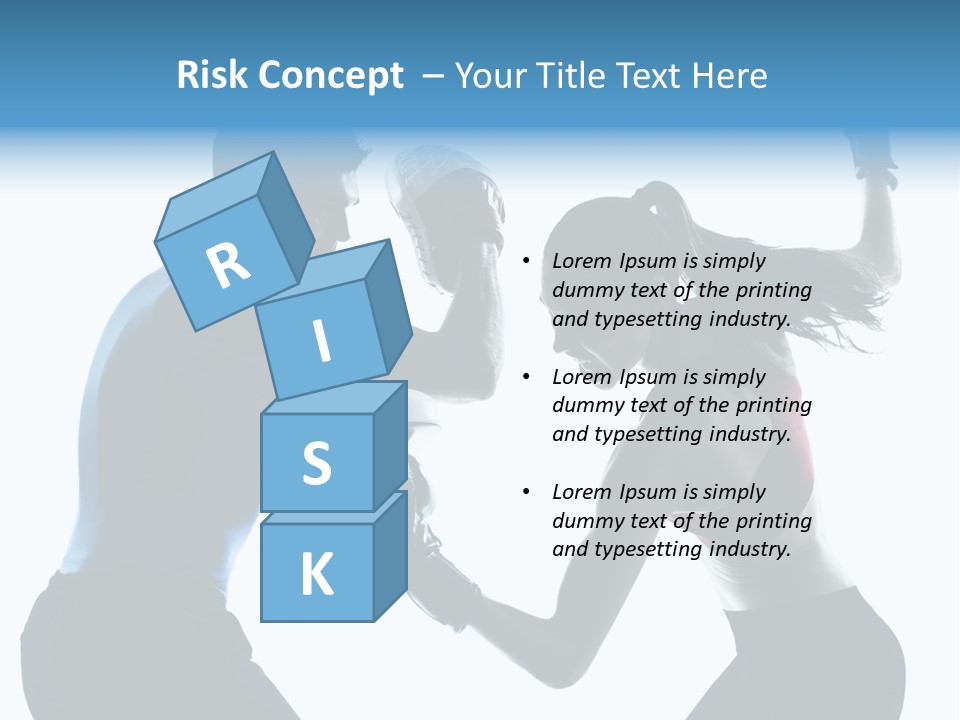 Boxing Portrait Female PowerPoint Template