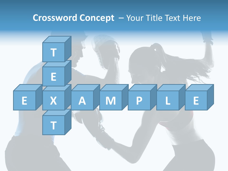 Boxing Portrait Female PowerPoint Template