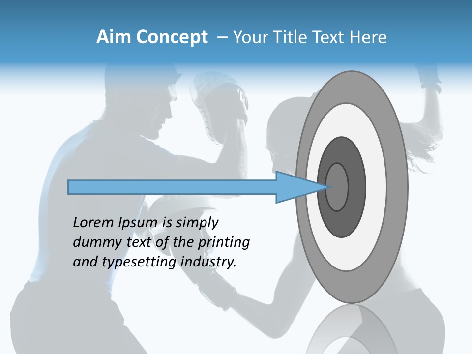 Boxing Portrait Female PowerPoint Template