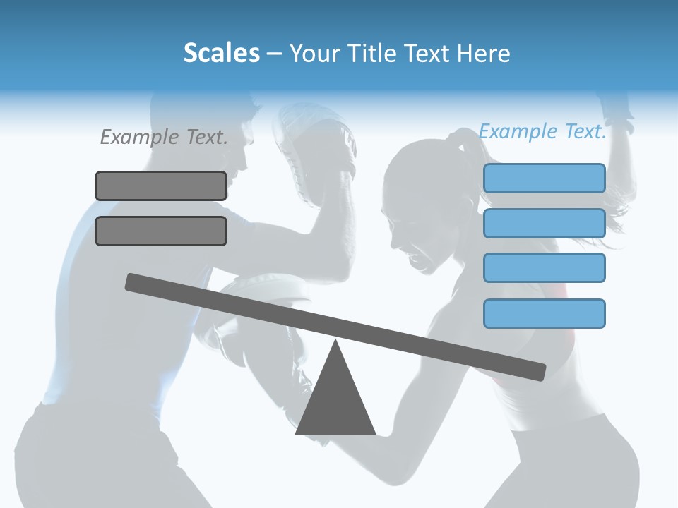 Boxing Portrait Female PowerPoint Template